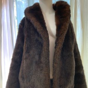 Faux Fur jacket size Large